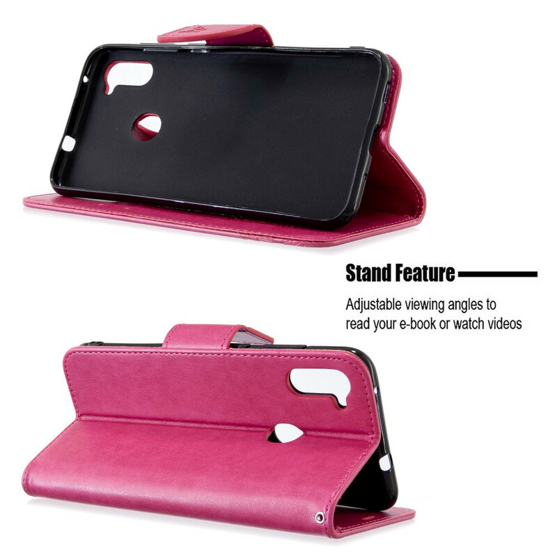 Funda Samsung Galaxy M11 Mariposas en vuelo con colgante