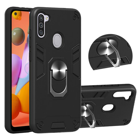 Funda desmontable para Samsung Galaxy M11 con anillo de soporte