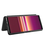 Flip Cover Sony Xperia 5 II Silicona Color Carbono