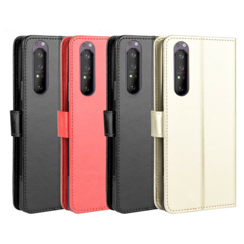 Funda de polipiel brillante para Sony Xperia 5 II