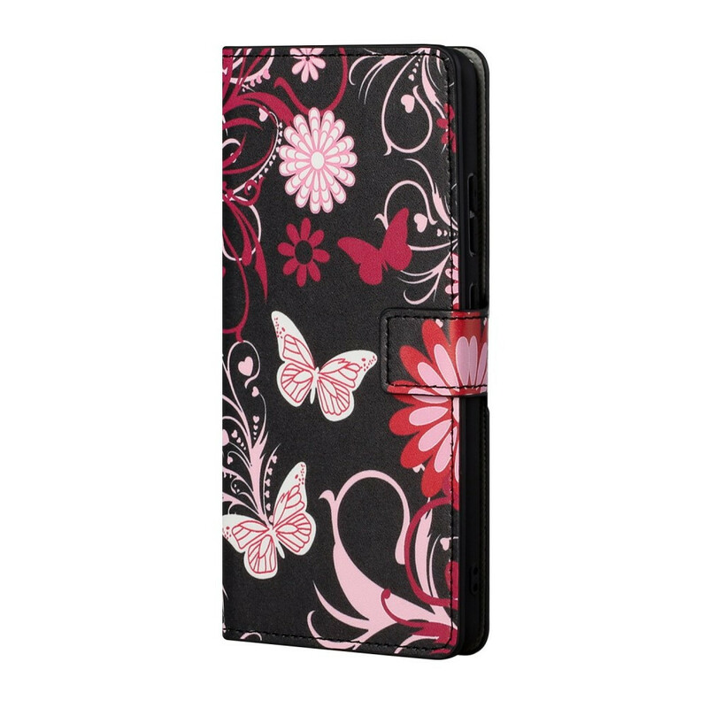 Estuche Huawei P Smart 2021 Mariposas y Flores