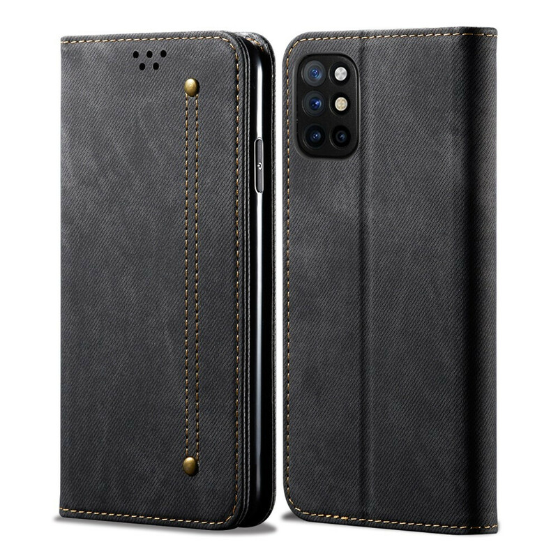Flip Cover OnePlus 8T Leatherette Textura Jeans