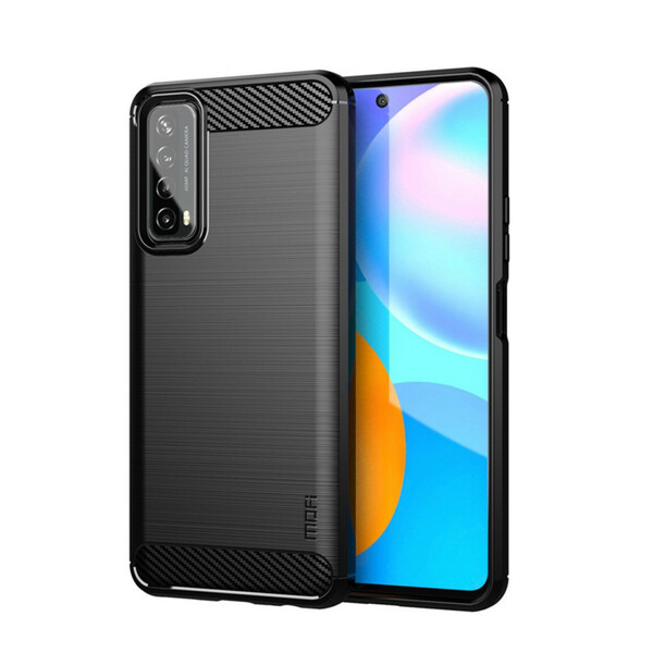 Huawei P Smart 2021 Funda de fibra de carbono cepillada MOFI