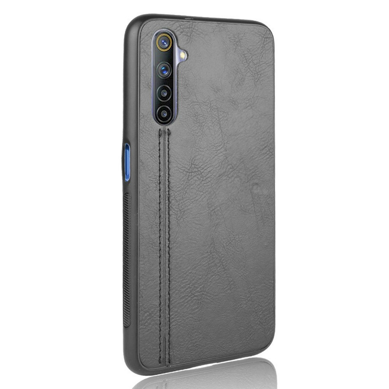 Funda de cuero estilo Realme 6 cosida