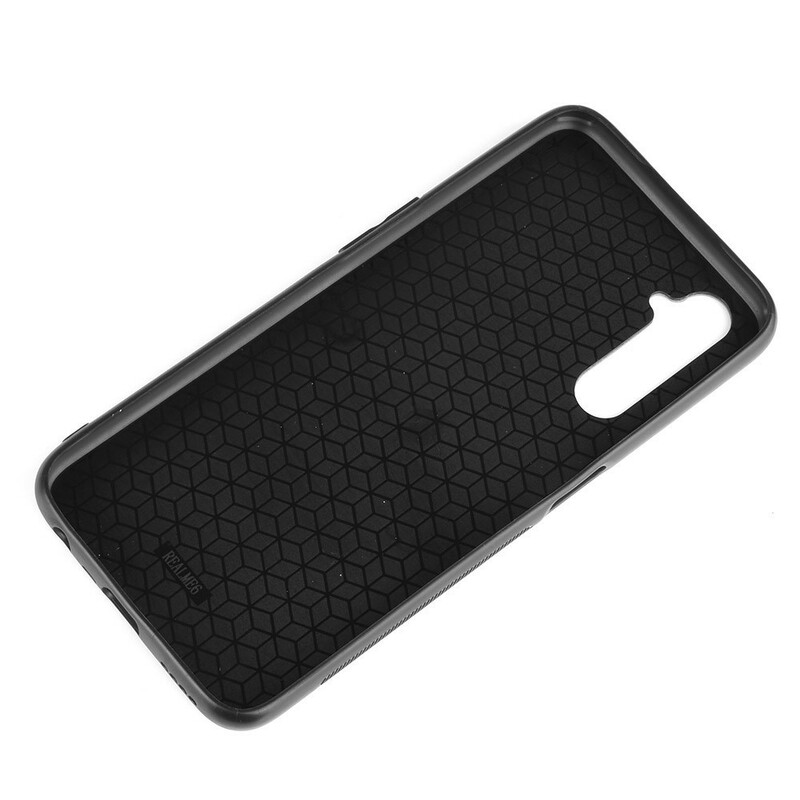 Funda de cuero estilo Realme 6 cosida