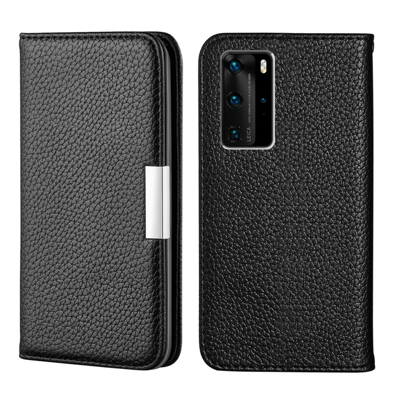 Flip Cover Huawei P40 Pro imitación de cuero Litchi Ultra Chic