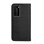 Flip Cover Huawei P40 Pro imitación de cuero Litchi Ultra Chic