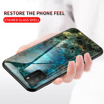 Poco M3 Funda Marble Colors Tempered Glass