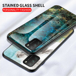 Poco M3 Funda Marble Colors Tempered Glass