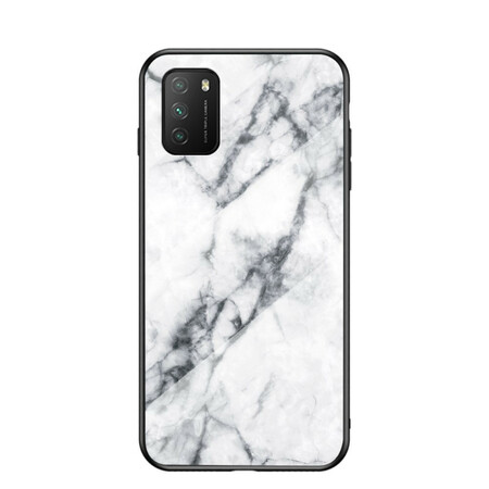 Poco M3 Funda Marble Colors Tempered Glass