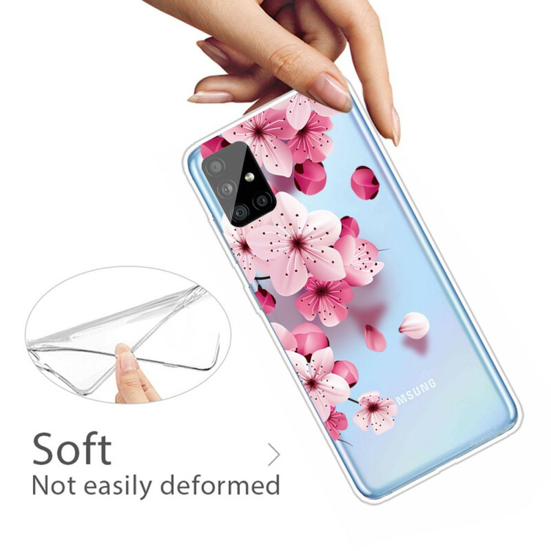 Funda para Samsung Galaxy A51 Small Pink Flowers