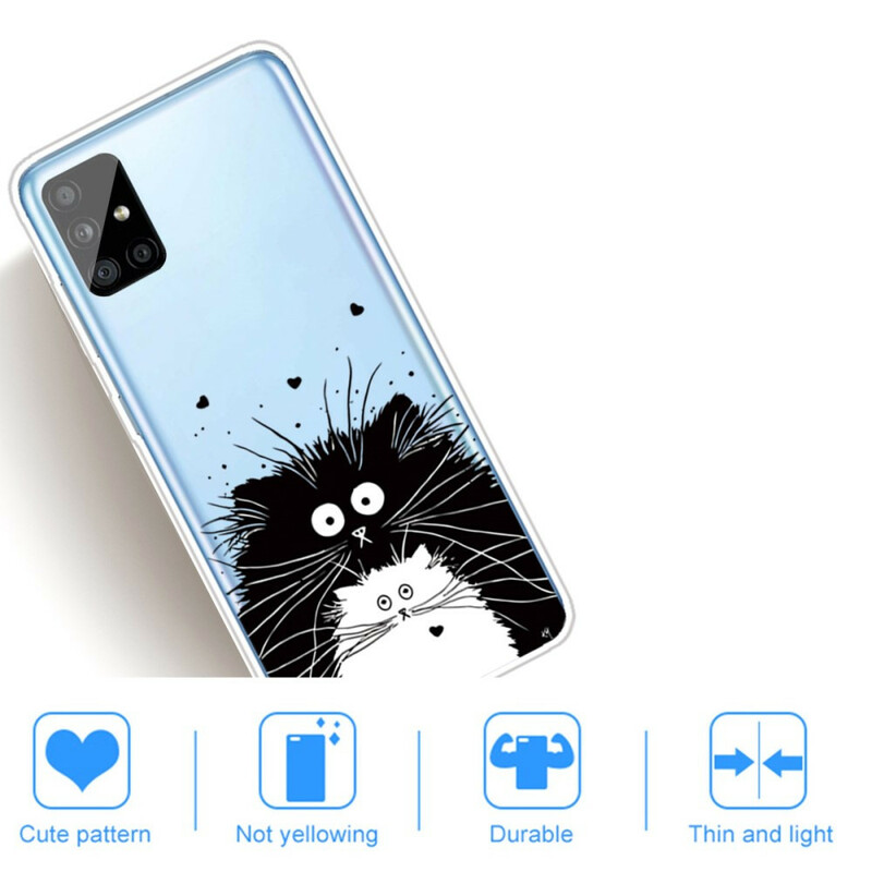 Funda Samsung Galaxy A51 Mira los gatos