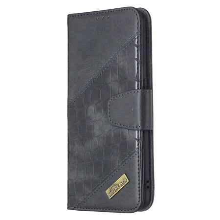 Funda clásica de piel de cocodrilo para el Oppo Find X2 Lite
