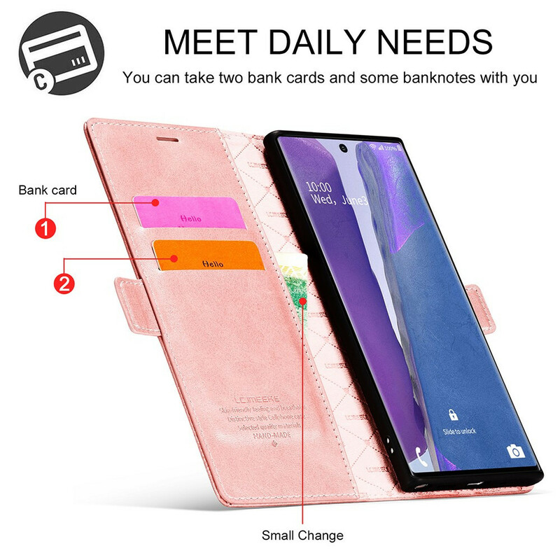 Flip Cover Samsung Galaxy Note 20 Ultra LC.IMEEKE Efecto Cuero