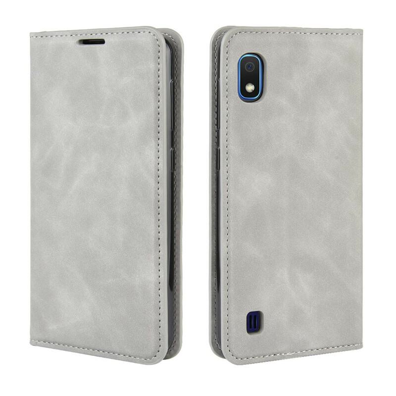 Funda abatible Samsung Galaxy A10 Efecto Cuero Estilo Vintage