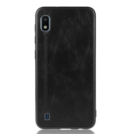 Samsung Galaxy A10 Funda de costura efecto cuero