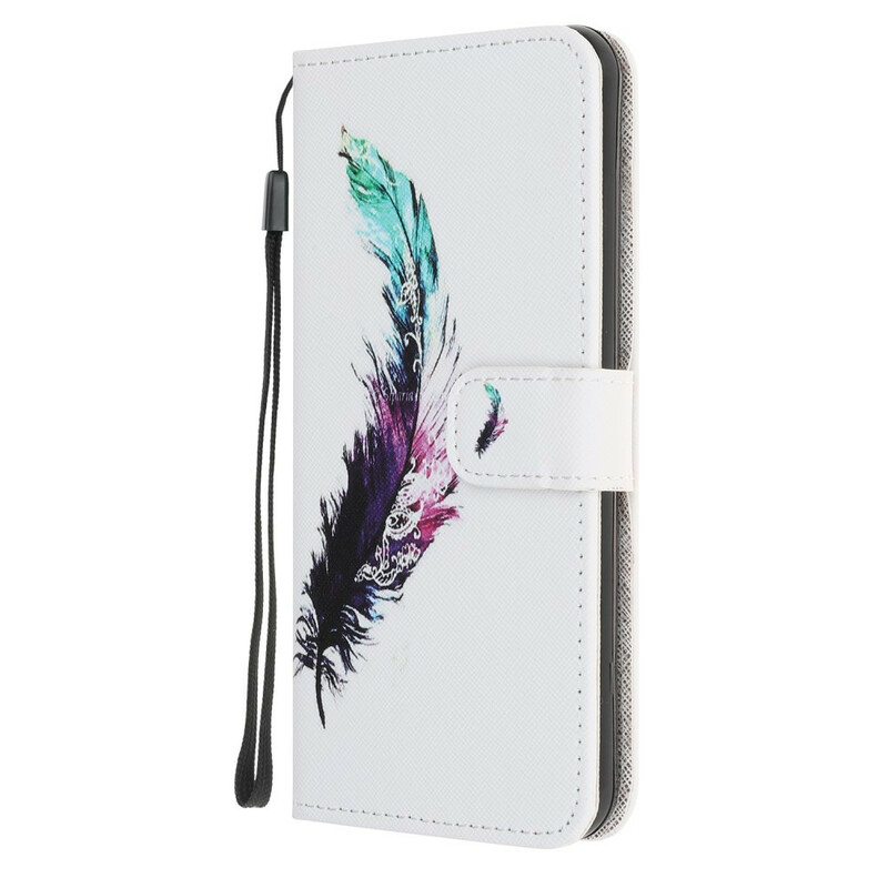 Funda con colgante de plumas para el Samsung Galaxy A10