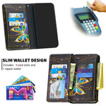Funda Samsung Galaxy A10 Zipped Pocket Royal Butterfly