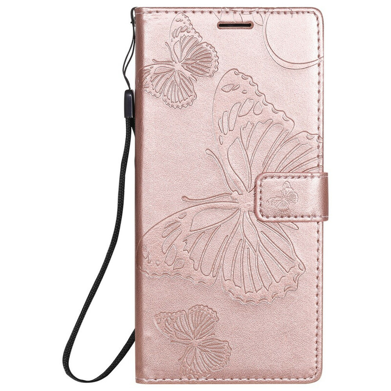 Funda Samsung Galaxy Note 20 Ultra Mariposas gigantes con colgante