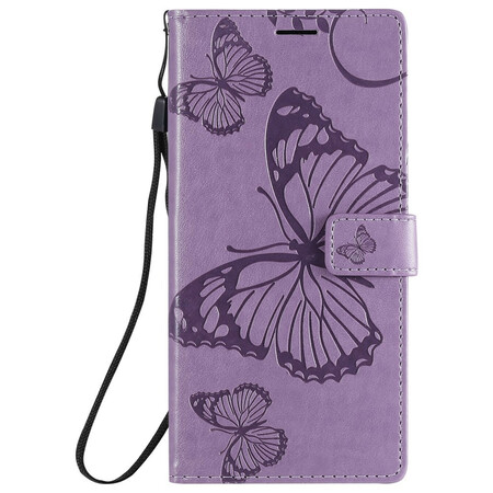 Funda Samsung Galaxy Note 20 Ultra Mariposas gigantes con colgante