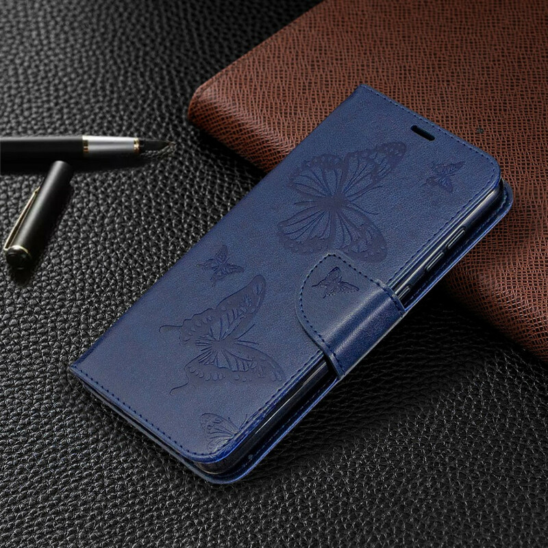 Funda Samsung Galaxy A31 Mariposas en vuelo con colgante
