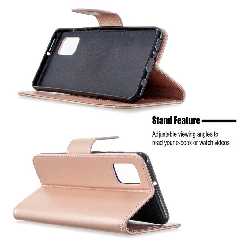 Funda Samsung Galaxy A31 Mariposas en vuelo con colgante