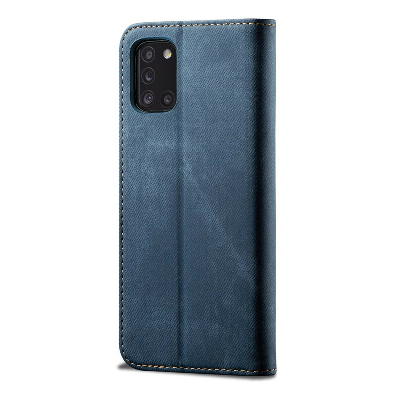 Flip Cover Samsung Galaxy A10 Tejido Jeans