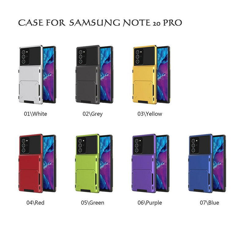 Funda de tarjeta Samsung Galaxy Note 20 Ultra con trampa y soporte