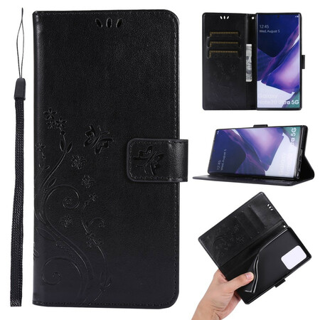Funda Samsung Galaxy Note 20 Ultra Mariposas en el viento