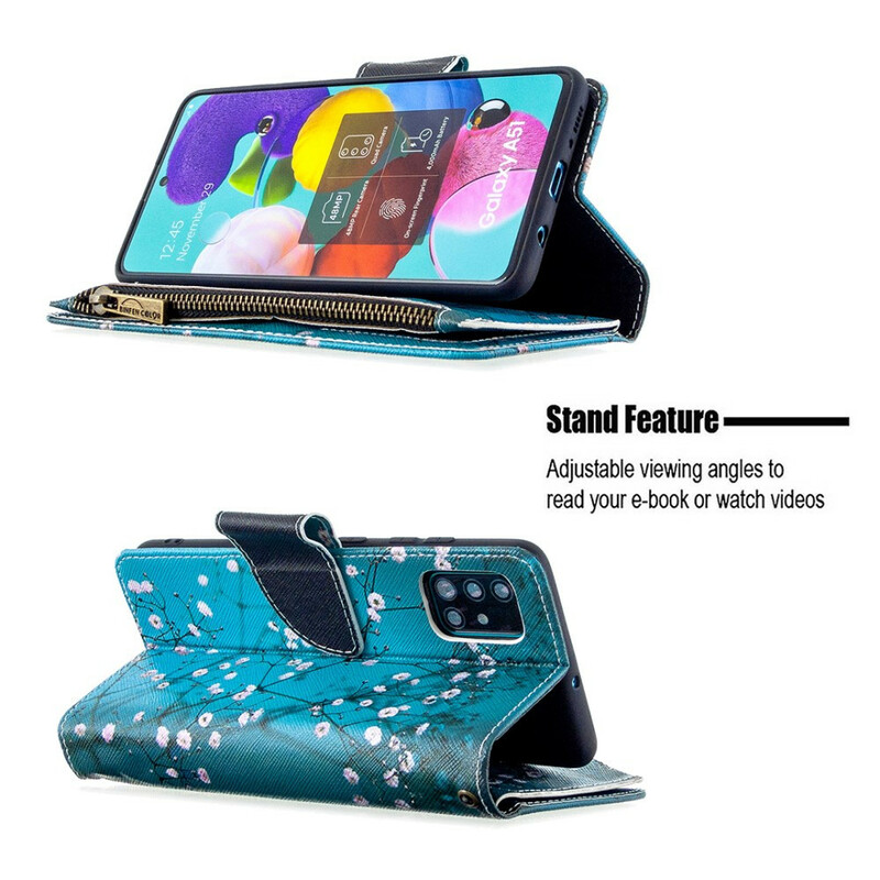 Samsung Galaxy A51 Árbol de fundas con cremallera