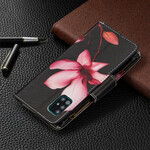 Funda flor de bolsillo con cremallera para Samsung Galaxy A51