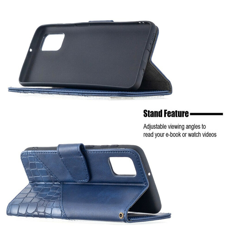 Funda de piel de cocodrilo Samsung Galaxy A31 Classic