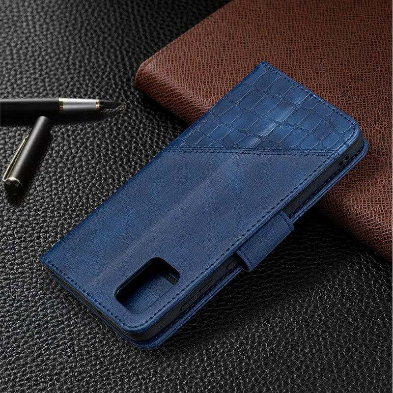 Funda de piel de cocodrilo Samsung Galaxy A31 Classic