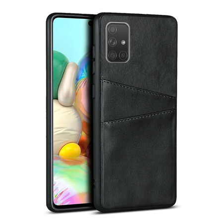 Funda de cuero para Samsung Galaxy A51 Funda de doble tarjeta
