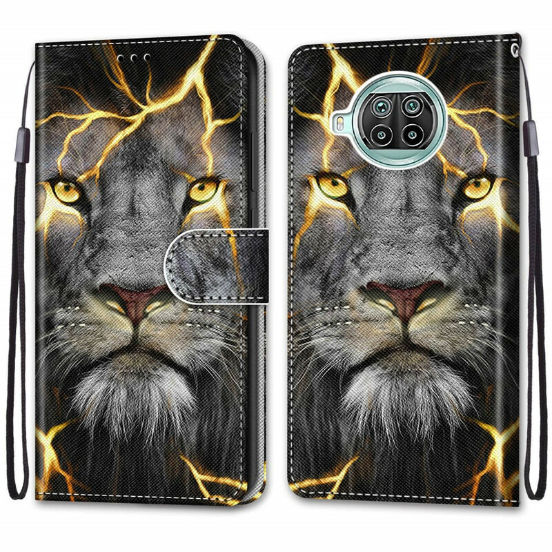 Xiaomi Mi 10T Lite 5G / Redmi Note 9 Pro 5G Funda felina con colgante