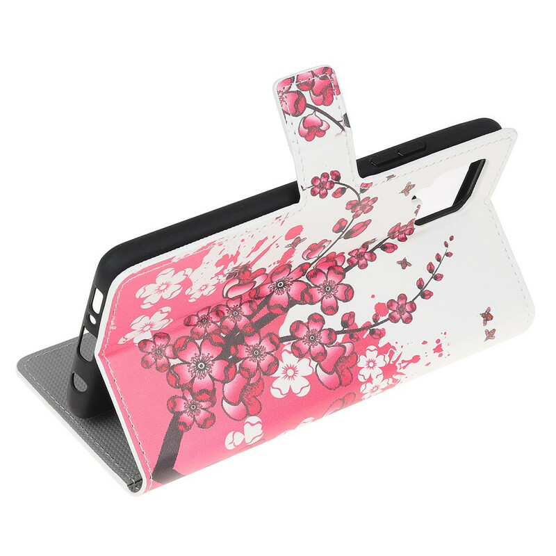 Funda Samsung Galaxy A12 Flores Tropicales