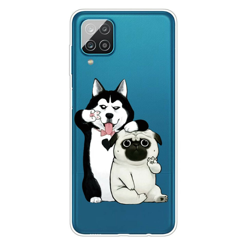 Funda para Samsung Galaxy A12 Funny Dogs