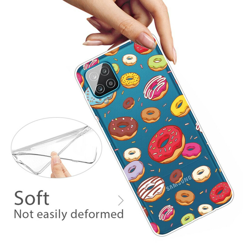 Funda Samsung Galaxy A12 Love Donuts