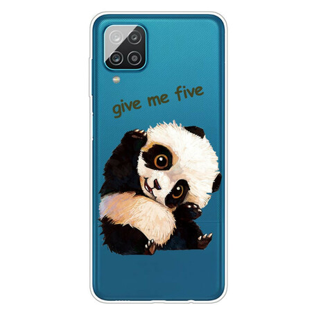 Samsung Galaxy A12 Funda transparente Panda Give Me Five