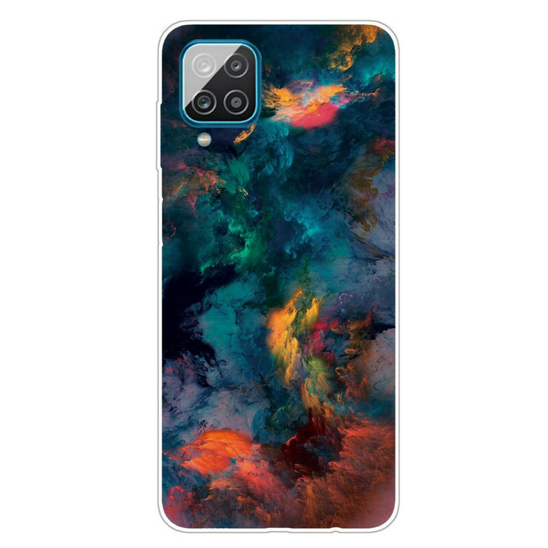 Funda Samsung Galaxy A12 Nubes de colores