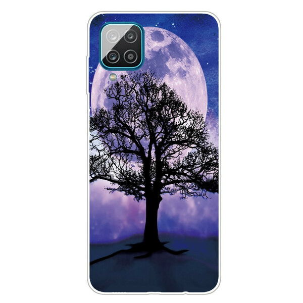 Funda de árbol y luna para el Samsung Galaxy A12