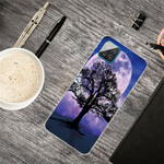 Funda de árbol y luna para el Samsung Galaxy A12