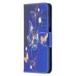 Funda de mariposa dorada para el Samsung Galaxy A12