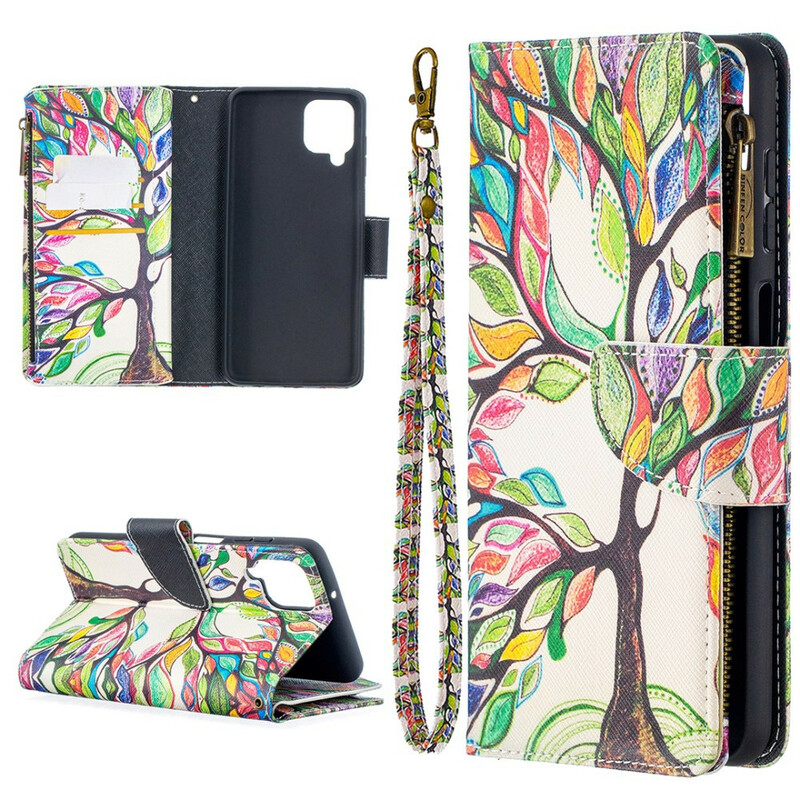 Funda de árbol con cremallera para Samsung Galaxy A12