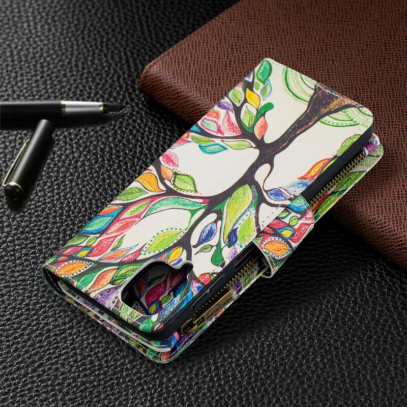 Funda de árbol con cremallera para Samsung Galaxy A12