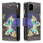 Funda Samsung Galaxy A12 Zipped Pocket Butterflies