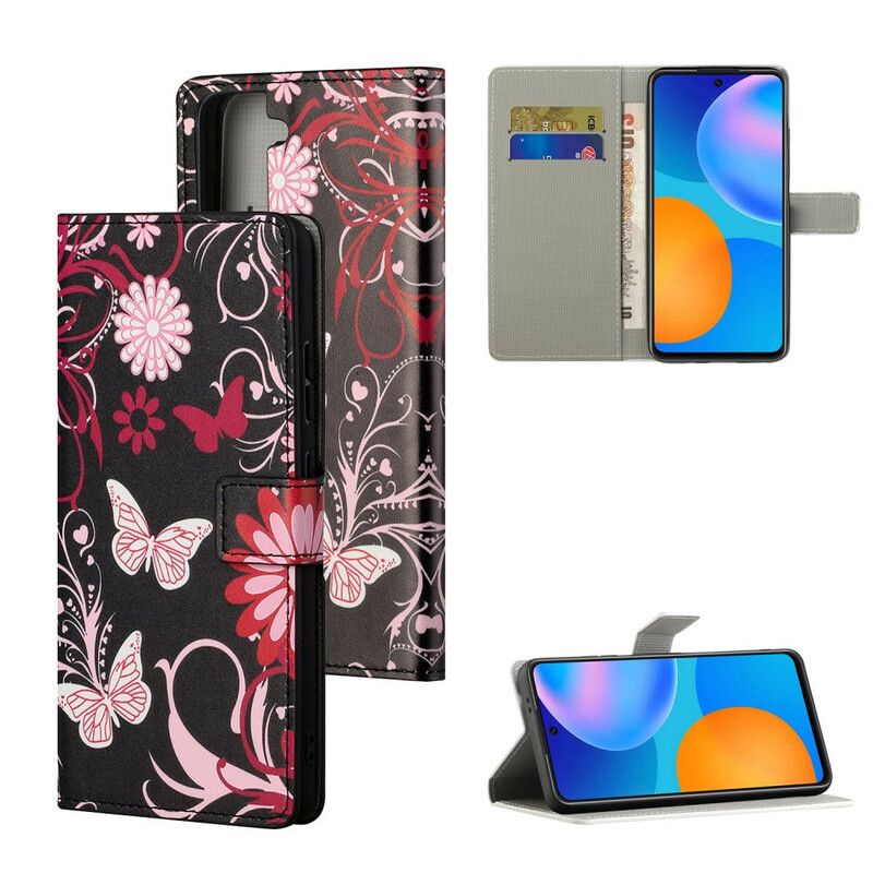 Funda Samsung Galaxy S21 5G Mariposas y Flores