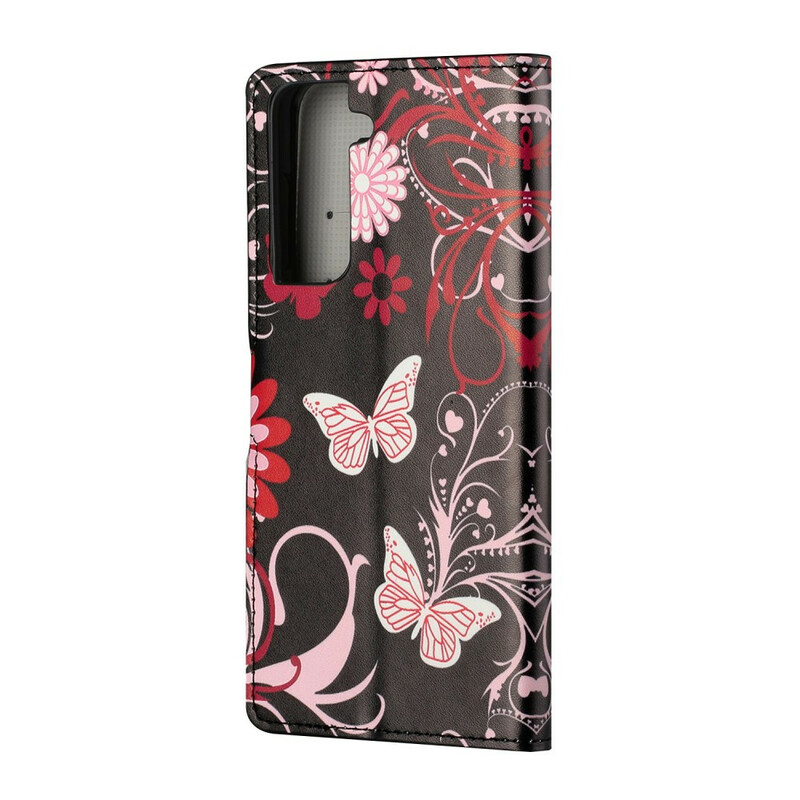 Funda Samsung Galaxy S21 5G Mariposas y Flores