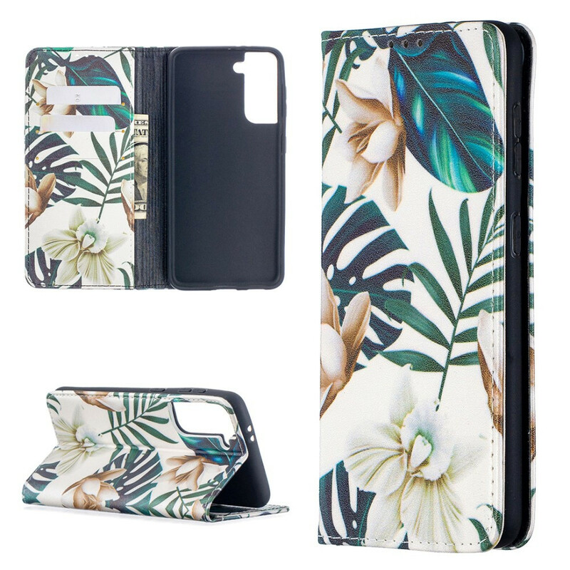 Flip Cover Samsung Galaxy S21 5G Hojas