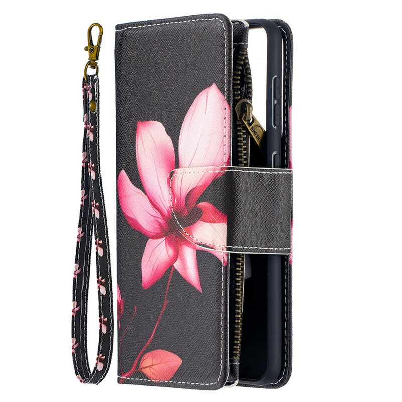 Funda de bolsillo con cremallera Samsung Galaxy S21 5G Flor